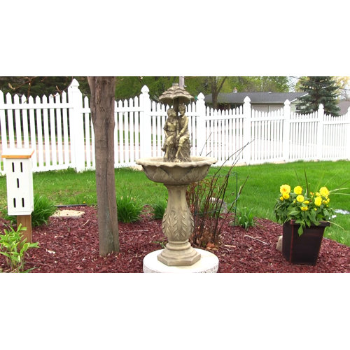 Ophelia & Co. Hornsby Solar Fountain with LED Light & Reviews Wayfair
